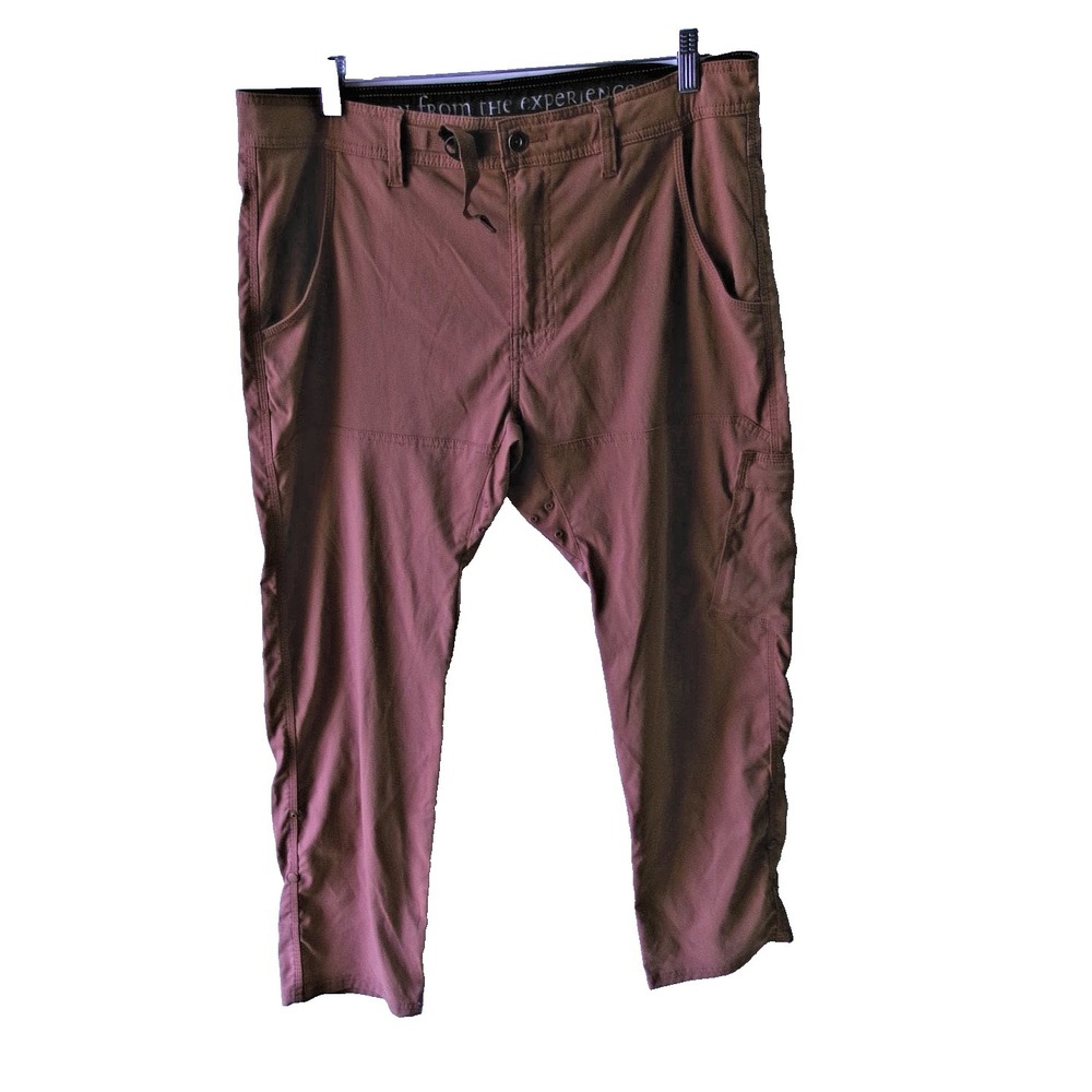 prAna Zion II Pants 36x30 Stretch Relaxed Fit Cargo Brown Straight – Used Wear